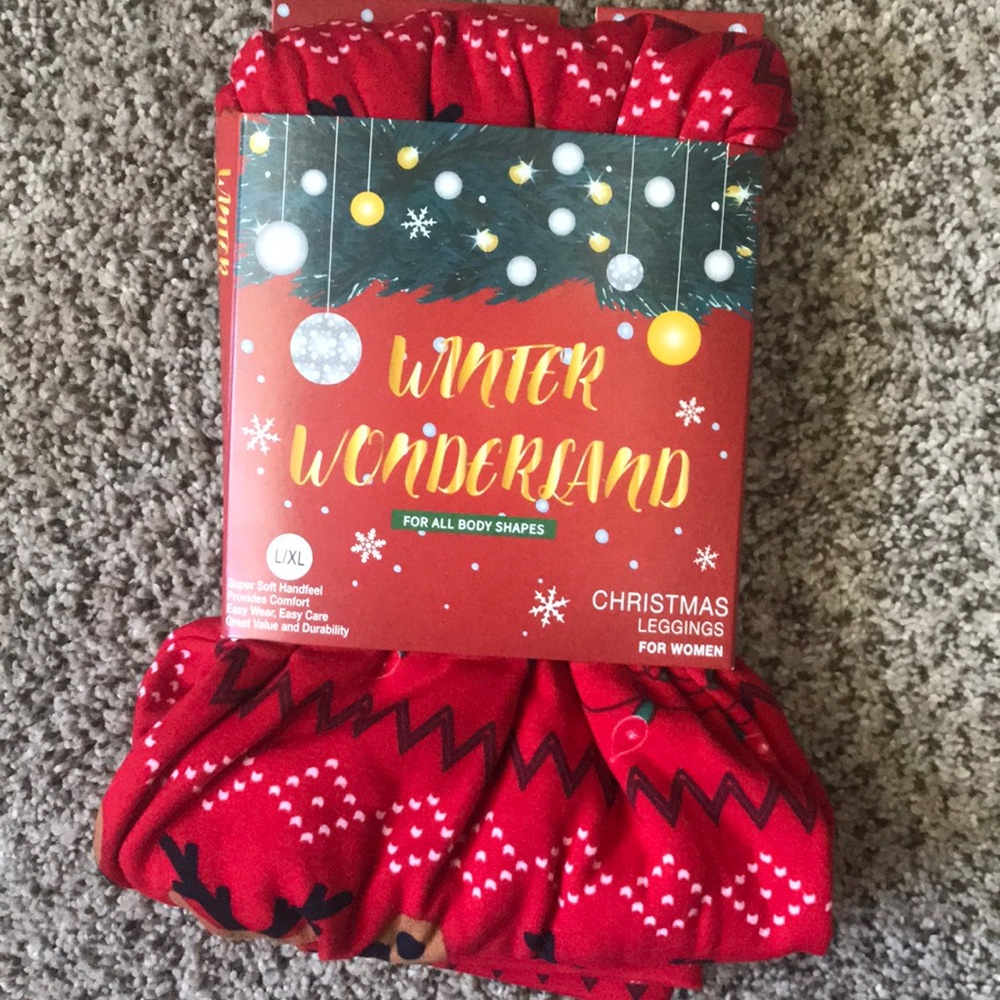 Christmas leggings size large / extra large